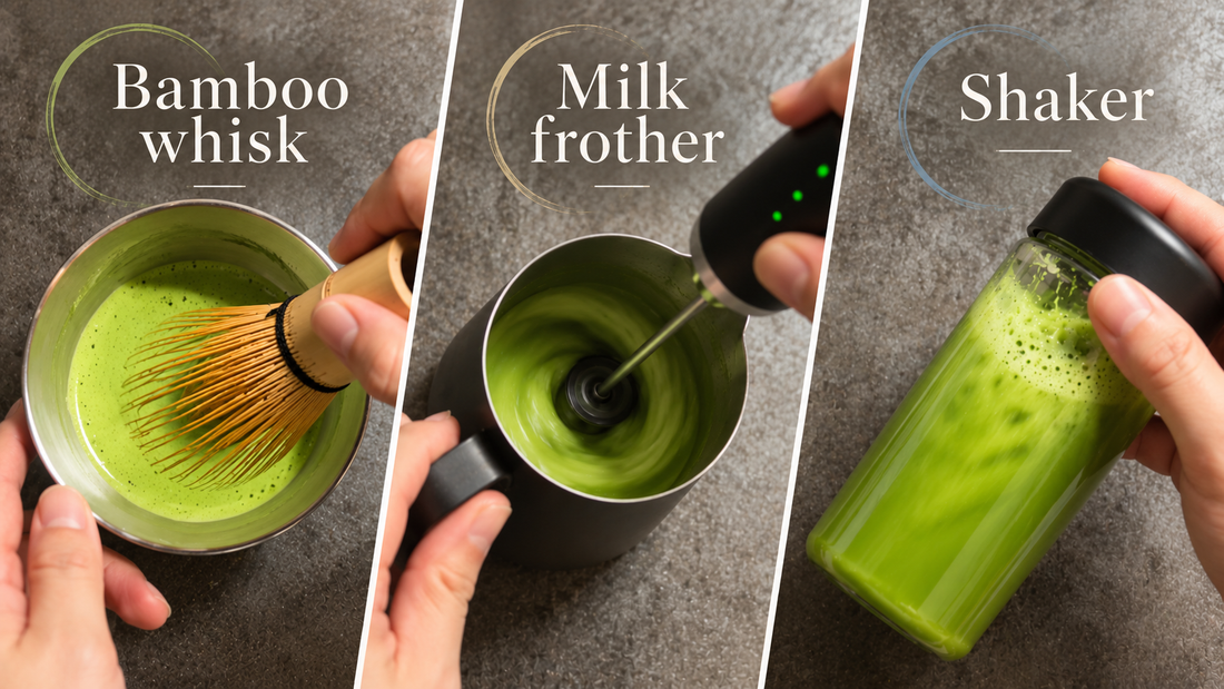 How to Prepare Matcha Tea: Bamboo Whisk, Milk Frother & Bottle