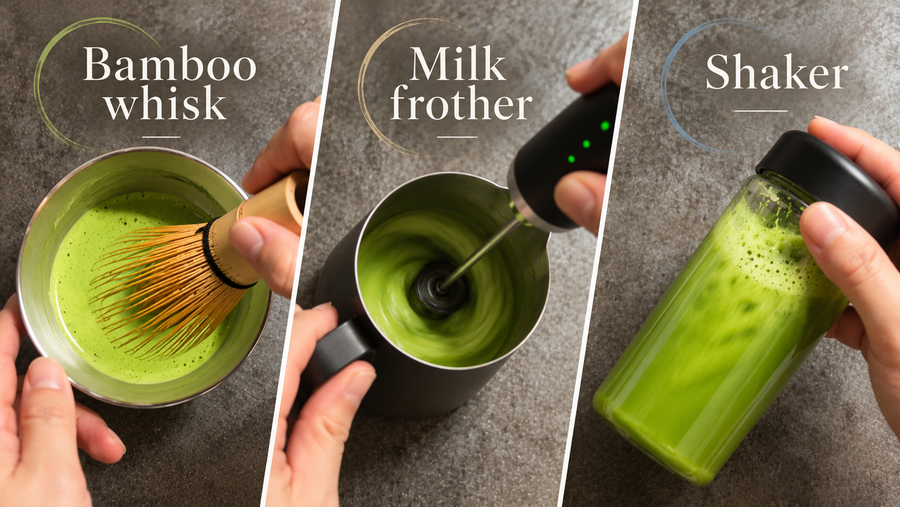 How to Prepare Matcha Tea: Bamboo Whisk, Milk Frother & Bottle
