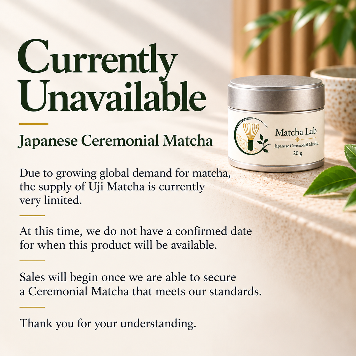 Japanese Ceremonial Matcha 20g