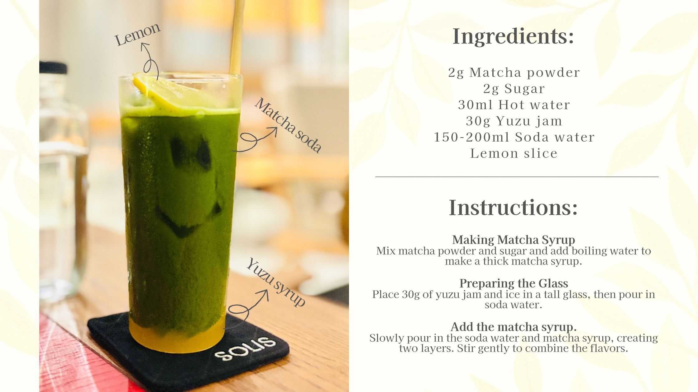 Matcha Yuzu Soda Recipe